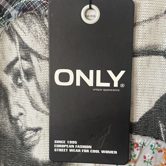 Retro Funky Neon Pop Art Patchwork Oversized Shirt XL NWT Light Knit Oatmeal - Picture 5 of 7